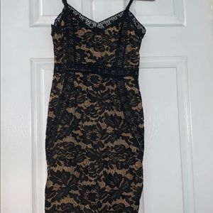 Black bodycon dress